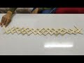 Popsicle Stick weave | Chain Reaction | Stick Bomb | Popsicle or  Ice cream stick craft tutorial