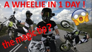 how to wheelie any bike, supermoto wheelie tutorial, 50cc-125cc---1000cc