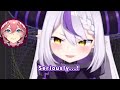 lui accidentally takes over laplus s stream and makes laplus angy 【eng sub hololive】