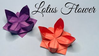 Easy Lotus Flower Origami | Flower Making for Beginners