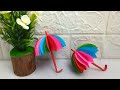 Cara membuat Payung Warna Warni Dari Origami || Origami Payung