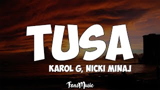 Tusa (Letra/Lyrics) - Karol G, Nicki Minaj