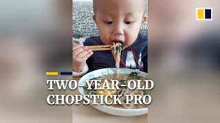 Two-year-old chopstick pro’s sad story in China