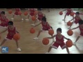 Amazing basketball skills of kindergarten kids in Hangzhou, China