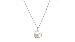 Imperial Pearls 89mm Cultured Pearl Heart Pendant