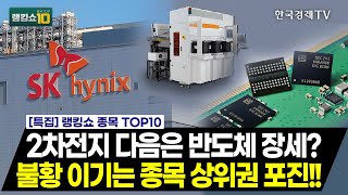 [특집] 2차전지 다음은 반도체 장세? 불황 이기는 종목 상위권 포진!! / 김동엽 와우넷 파트너, 최수창 와우넷 파트너 / 랭킹쇼 종목TOP10 / 성공투자오후증시 /한국경제TV