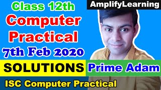 Prime Adam Number in Java | ISC Computer Practical 2020 (Solved)