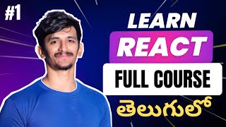 React JS Beginner Course in 1 Hour | Beginners to Advanced | Complete React Tutorial in Telugu