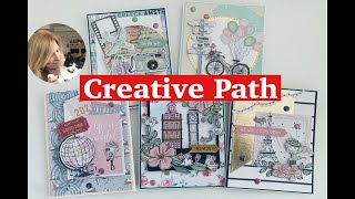 5 Cards 1 Ephemera Pack // Creative Path Store // Aliexpress Cardmaking