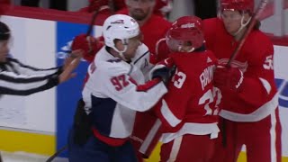 Scrum Breaks Out After Alex Ovechkin Goes Knee On Knee With Moritz Seider