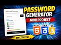 Password Generator Project 🔐 (HTML CSS JavaScript) | Can You Fix the Bug? 🤔