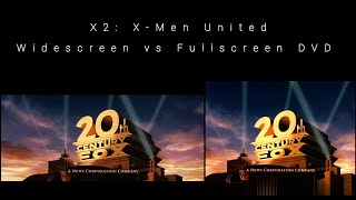 Opening scene | X2: X-Men United | Widescreen vs screen DVD