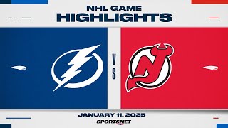 NHL Highlights | Lightning vs. Devils - January 11, 2025