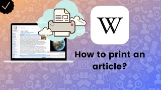 How to print an article on Wikipedia.org?