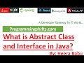What is Abstract Class and Interface in Java?