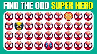 Find the ODD Emoji Out - Avengers Edition 🦸‍♂️🕷️🦸‍♀️| Easy, Medium, Hard - 40 Ultimate Levels