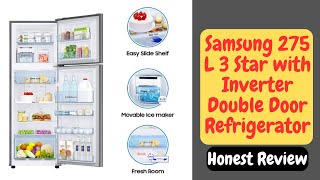 Samsung 275 L 3 Star Double Door Refrigerator | Samsung Double Door Refrigerator Review