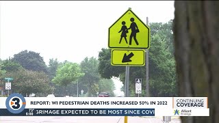 New report finds Wisconsin pedestrian deaths rose in 2022