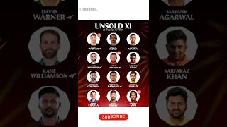 😯Best XI from Unsold Players in IPL 2025 Auction | Hidden Gems Revealed#ipl#ipl2025#unsoldplayers