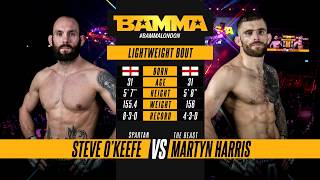 BAMMA 34: Steve O'Keefe vs Martyn Harris