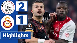 AJAX VS GALATASARAY ( 2 1 ) | HIGHLIGHTS | UEFA EUROPA LEAGUE