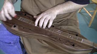 Handmade Folkcraft® Instruments Mountain Dulcimer, Black Walnut Back, Sides, And Top