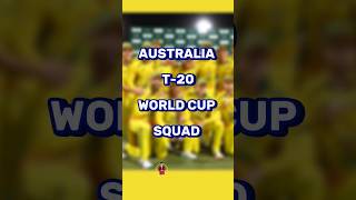 AUSTRALIA TEAM FOR T20 WORLDCUP 2024 || #shorts #youtubeshorts #ytshorts #australiacricket