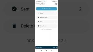 How to send a saved form in ODK Collect (ODK Collect v2024.2.4)