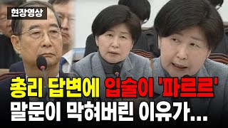 [현장영상] 한덕수 한마디에 입술이 '파르르'…말문이 막혀버린 이유가 / News