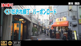 【Japan Walking Trip】Kuidaore Yokocho、Bourbon Road 4K (21:9)