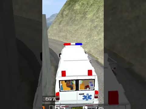 Accidente de camión ambulancia de emergencia #bussimulatorindonesia #trending #ambulance #viralvideo