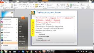 Tutorial Utilizarea Computerului - 1. Desktop, pictograme si ferestre