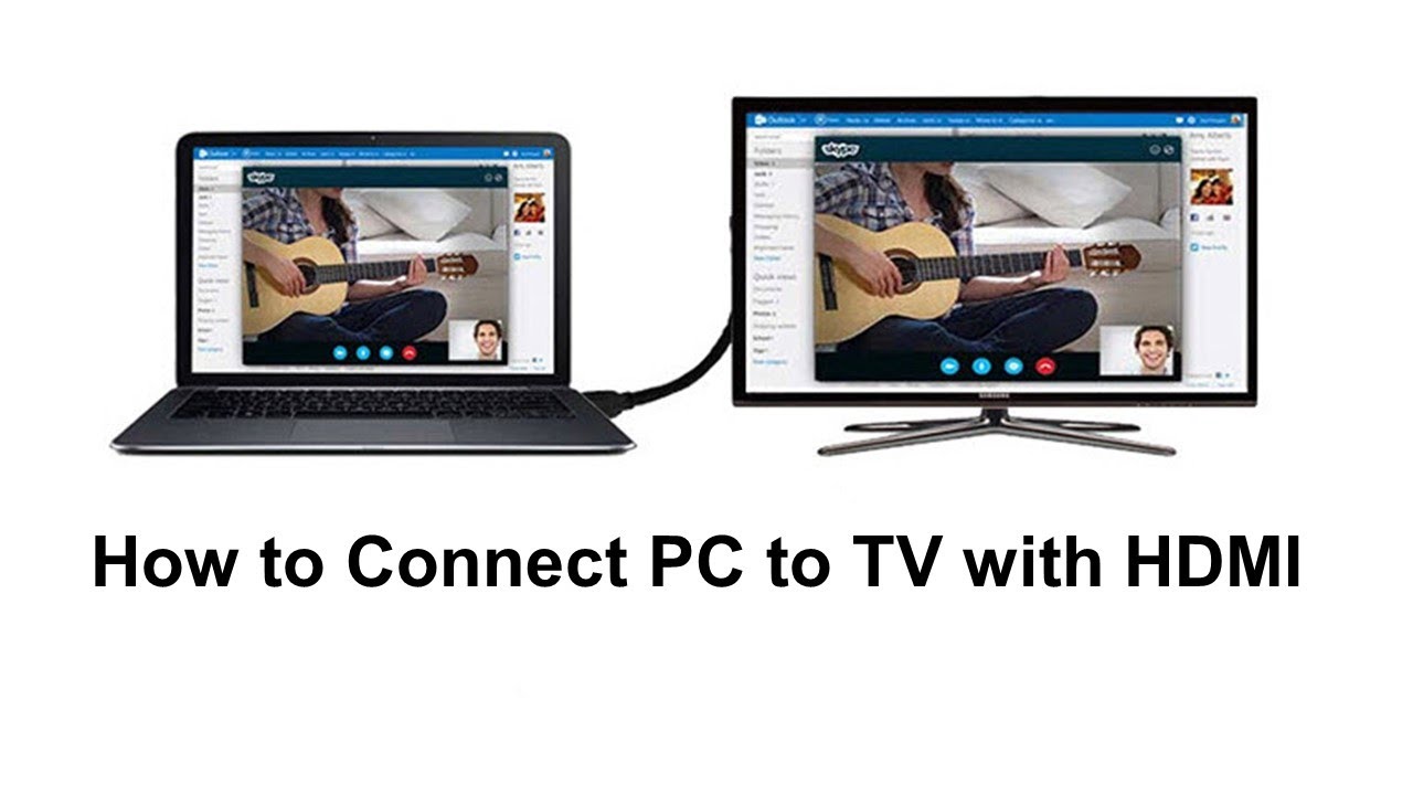 How To Connect PC To TV With HDMI In Few Easy Steps - YouTube