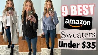 9 BEST Amazon Sweaters Under $35!