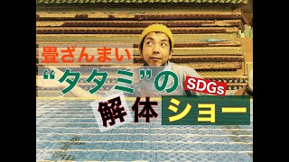 SDGsな畳屋さん　畳ざんまい！”タタミ”の解体ショー　畳の解体分別で古畳の焼却、埋め立て処分を今の10分の1にし、未来に誇れるカタチにする。