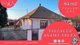 Tiszalúcon jó állapotban lévő, 84 m2-es, 3 szobás családi ház eladó!