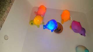 Product Review: Rittle Sea Animals, Cute Floating Light-up Bath Toys (Set of 6)