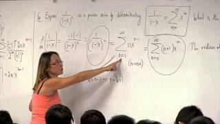 Math 2B. Calculus. Lecture 26. Representing Functions as Power Series