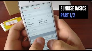 Intro to Sunrise: Basics (1/2)