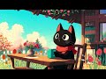 lofi cat music ☕ tulip garden café 🌷 music for focus u0026 relaxation