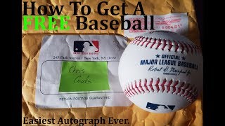 How To Get A Free Autographed MLB Baseball For The Cost Of A Stamp !
