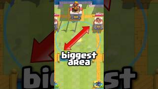 Which Card Takes Up the BIGGEST AREA in Clash Royale?