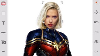 Black Widow + Captain Marvel | Fusion Art | Marvel Superheroes Fan Art