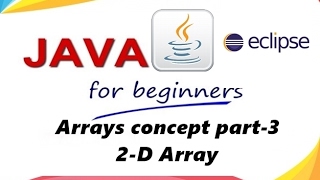 java | arrays in java part- 3: two-dimensional array(2-D ) declaration,creation and initialization