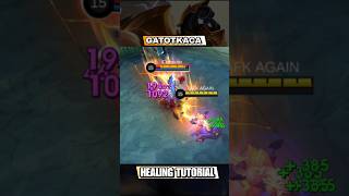 GATOTKACA HEALING TUTORIAL AND BUILD #mlbb #shorts #gatotkaca