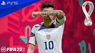 FIFA 23 - USA v Wales - World Cup 2022 Group Stage Match | PS5™ [4K60]
