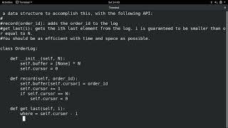 Solving a coding challenge: circular buffer in Python