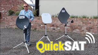 QuickSAT The Easiest to Set Up Camping Satellite TV Range