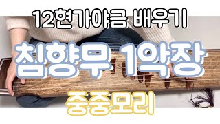 12현가야금 창작곡 배우기 #황병기 #침향무 1악장(중중모리)Korea instrument Gayageum cover [ 츄쌤로그]