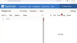 TypeScript - Create a class with constructor + tip